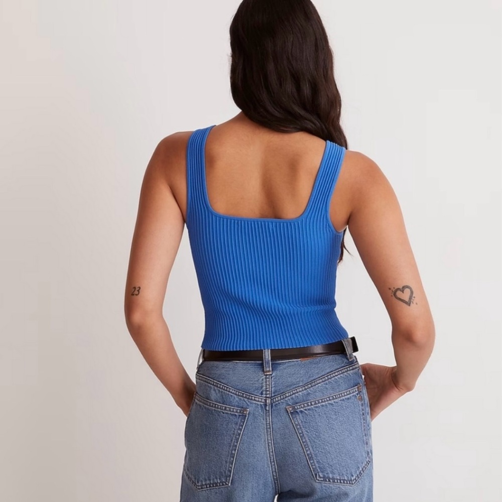 Madewell NWT Ottoman Knit Sweater Tank – Size Large - Picture 3 of 8